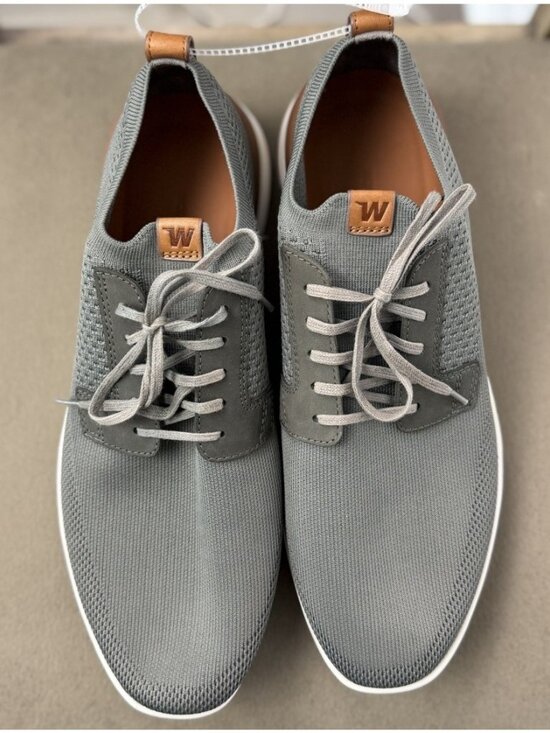 Wolf & Shepherd Swift NWOB $175 Men\'s Knit Derby Trainers Shoes Size 12 Gray main image 14